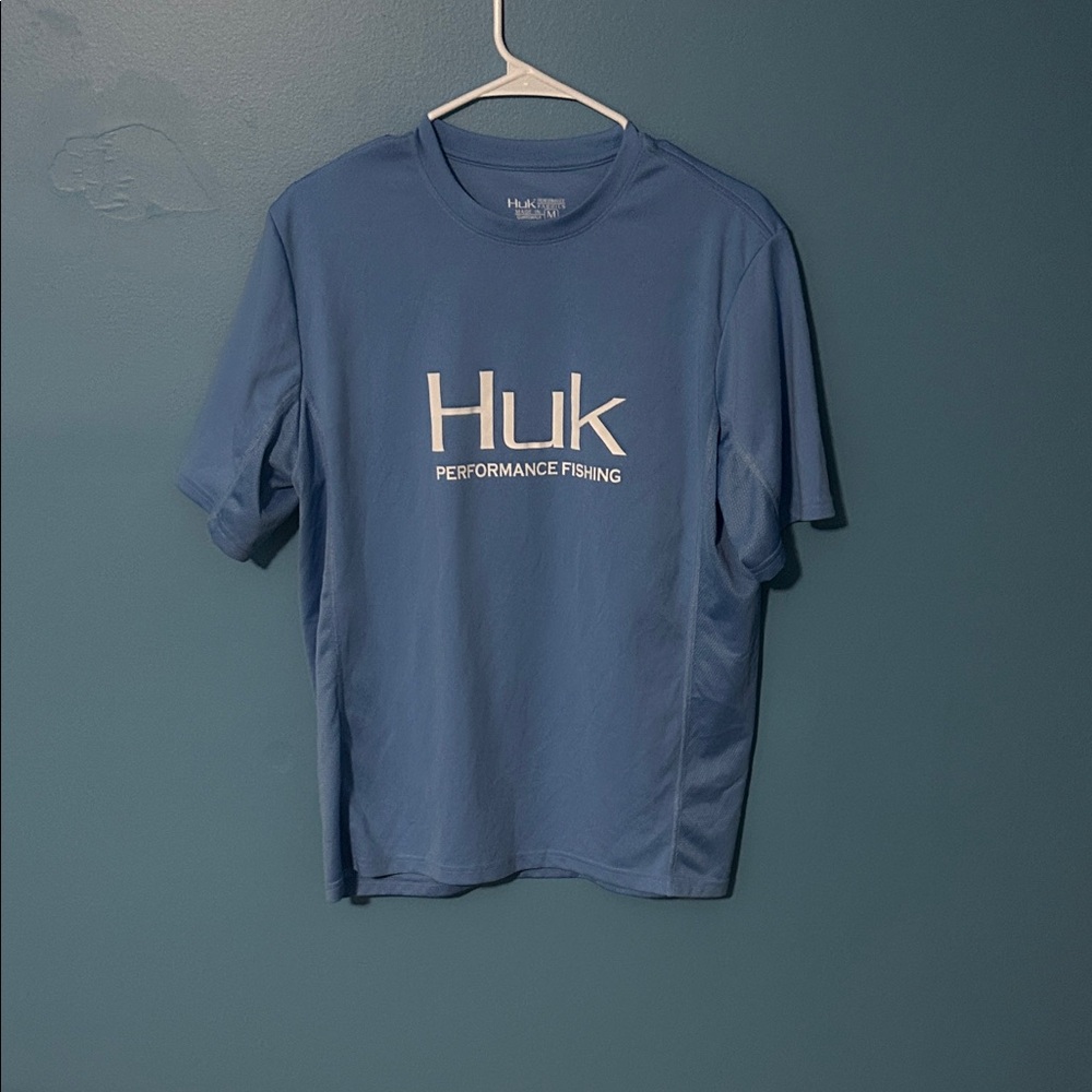 Huk Men's Short Sleeve Blue Tee